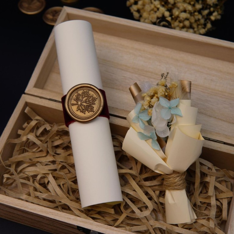 Rustic Scroll Letter